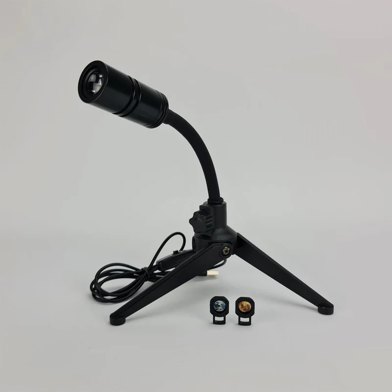 Euroselle Projection Lamp With Flexible Neck And USB Powered, Dual Projection Films