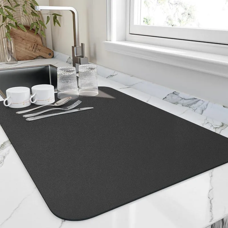 Euroselle Quick Dry Dish Mat For Fast Absorption And Countertop Protection