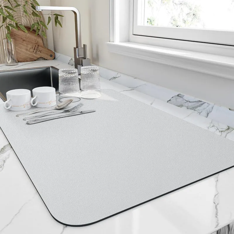 Euroselle Quick Dry Dish Mat For Fast Absorption And Countertop Protection