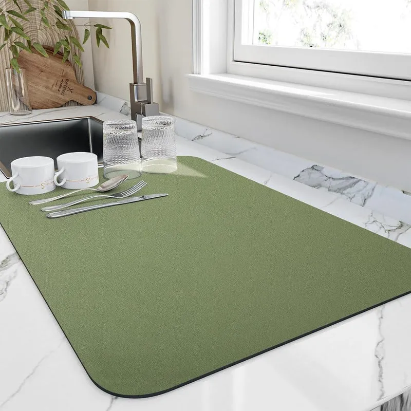 Euroselle Quick Dry Dish Mat For Fast Absorption And Countertop Protection