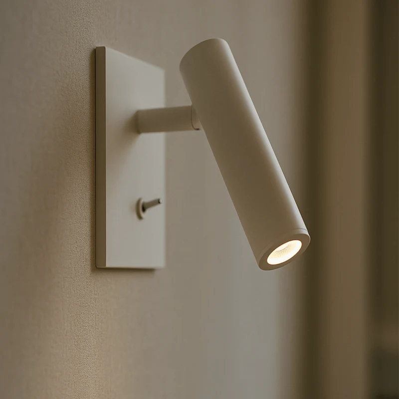 Euroselle Adjustable LED Wall Light With Switch Modern Minimalist Bathroom And Home Lighting