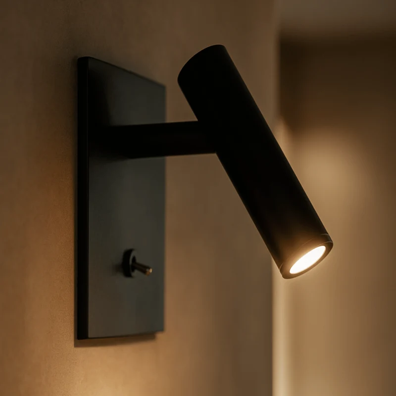 Euroselle Adjustable LED Wall Light With Switch Modern Minimalist Bathroom And Home Lighting