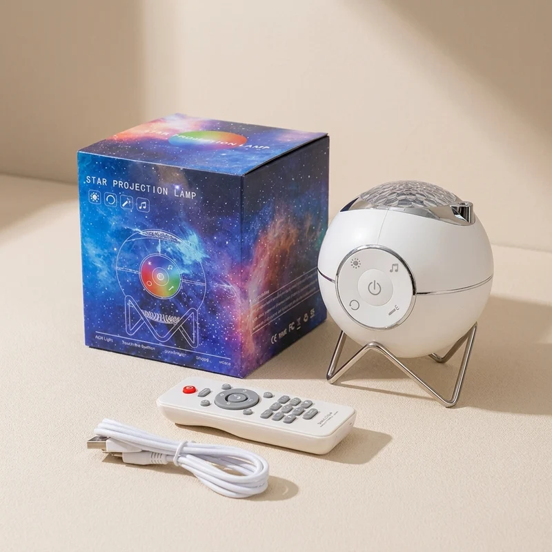 Euroselle Galaxy Star Projector Light With LED And Bluetooth Speaker USB And Battery Powered