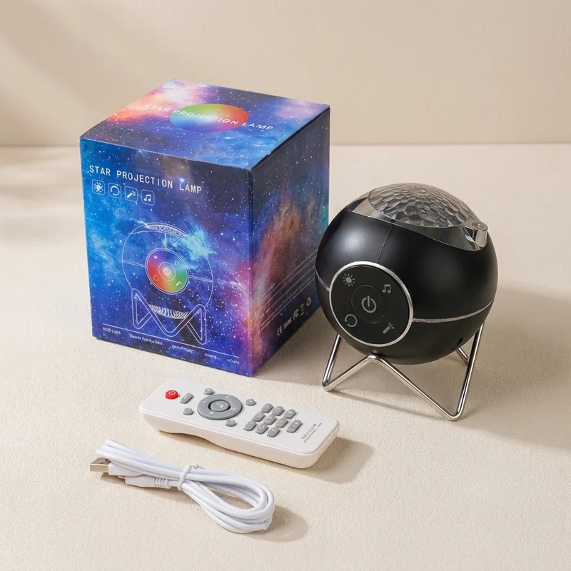 Euroselle Galaxy Star Projector Light With LED And Bluetooth Speaker USB And Battery Powered