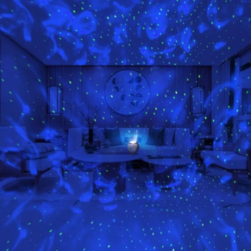 Euroselle Galaxy Star Projector Light With LED And Bluetooth Speaker USB And Battery Powered