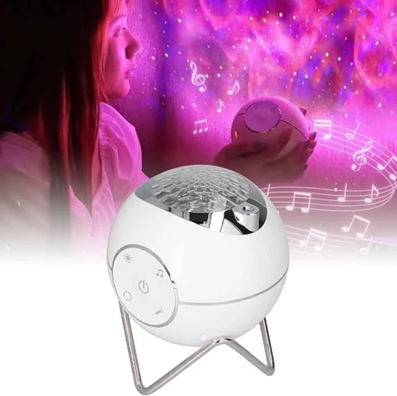 Euroselle Galaxy Star Projector Light With LED And Bluetooth Speaker USB And Battery Powered