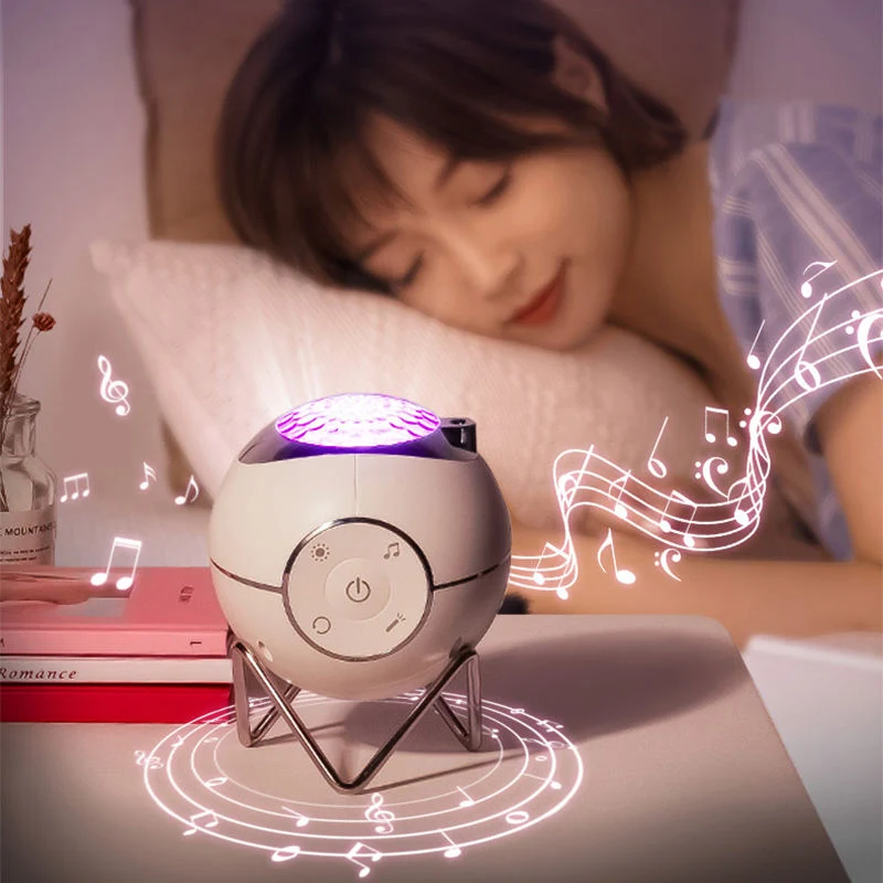 Euroselle Galaxy Star Projector Light With LED And Bluetooth Speaker USB And Battery Powered