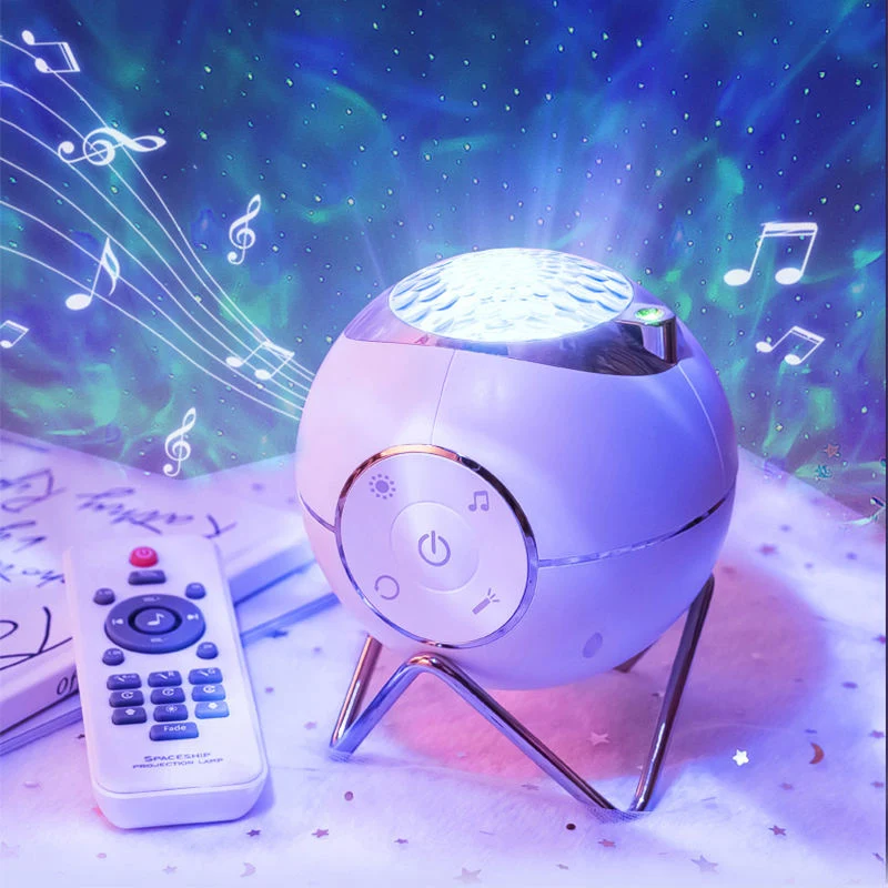 Euroselle Galaxy Star Projector Light With LED And Bluetooth Speaker USB And Battery Powered