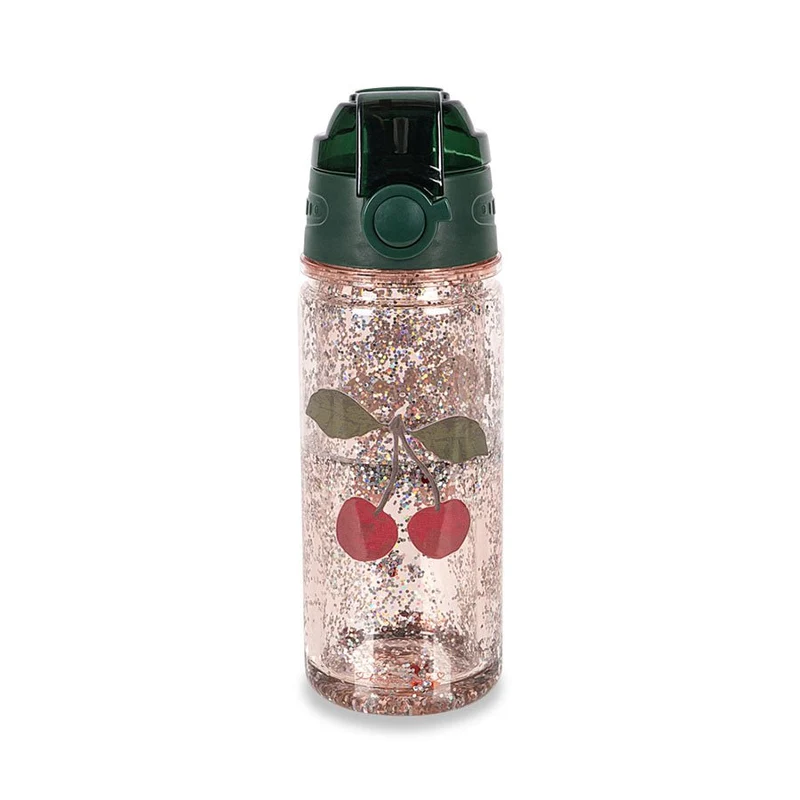 Glitzer-Trinkflasche, Cherry Glitter