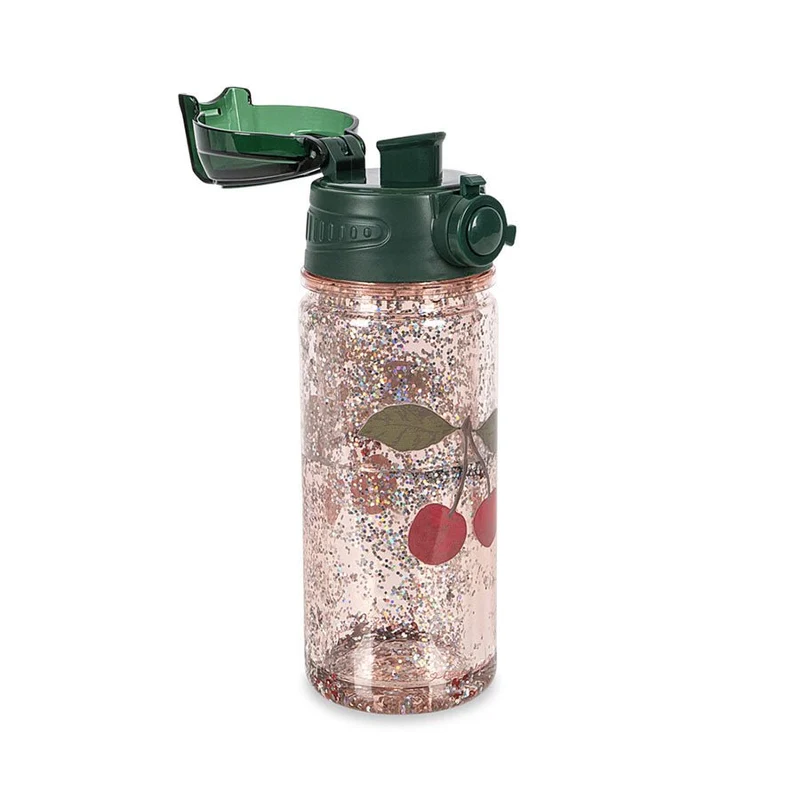 Glitzer-Trinkflasche, Cherry Glitter