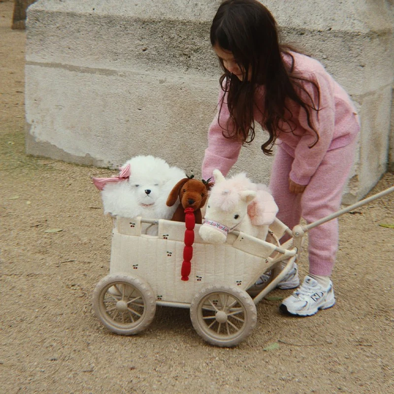 Puppenziehwagen in Cherry