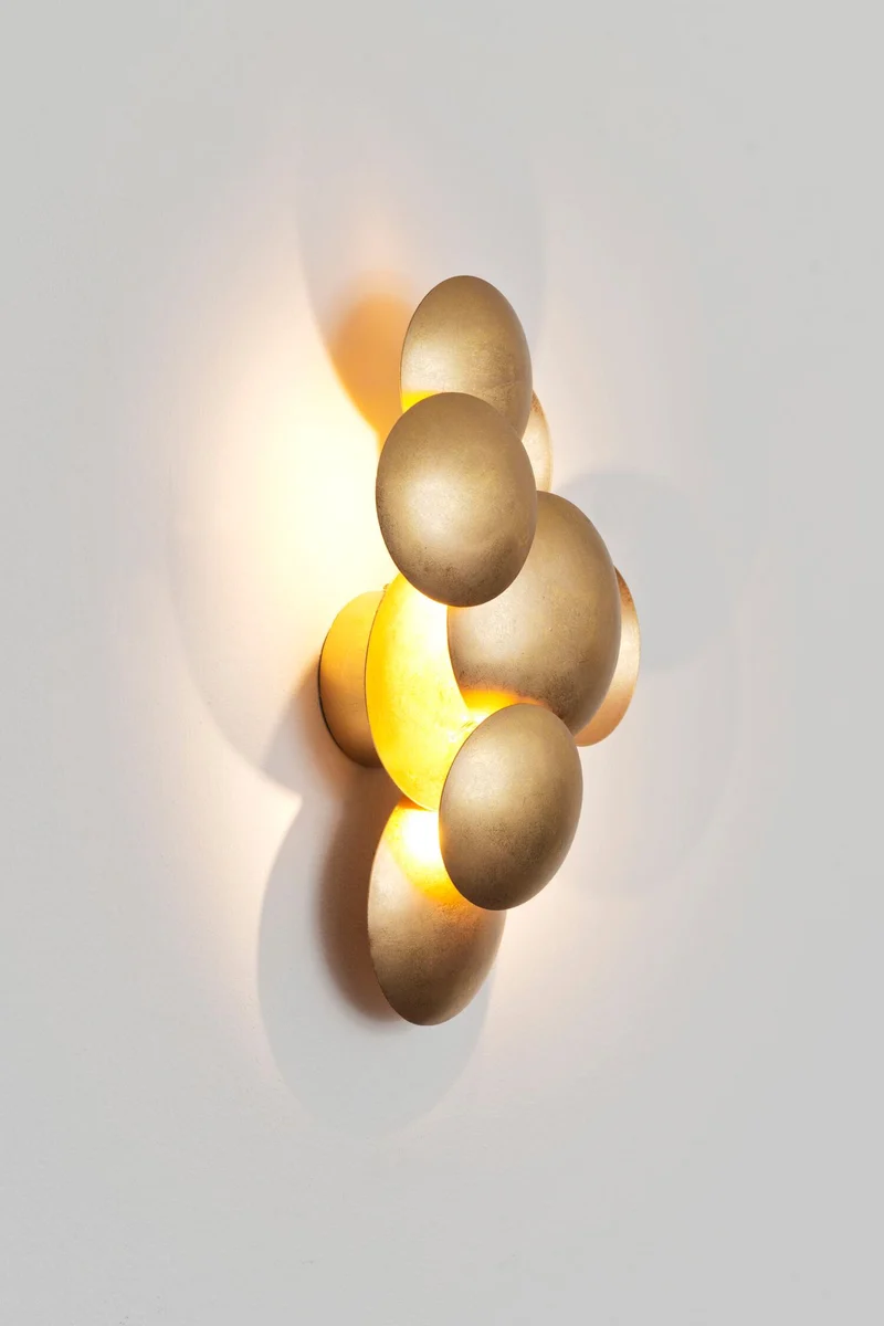 LED-Wandlampe Bolladaria Medium 3-flammig dimmbar Rund
