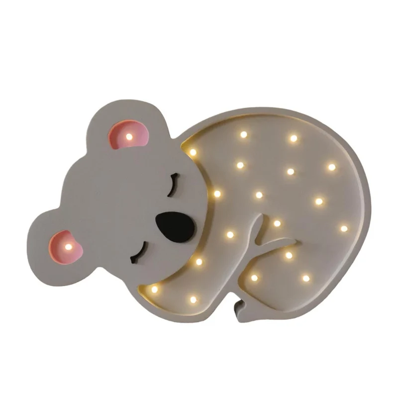 LED Nachtlicht Koala aus Holz, dimmbar