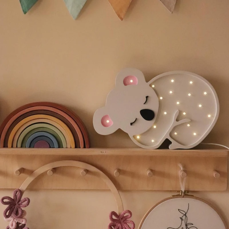 LED Nachtlicht Koala aus Holz, dimmbar