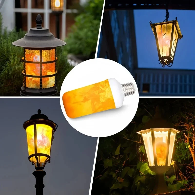 Euroselle LED Firelight Bulb for Cozy Home Ambience and Decor Lighting