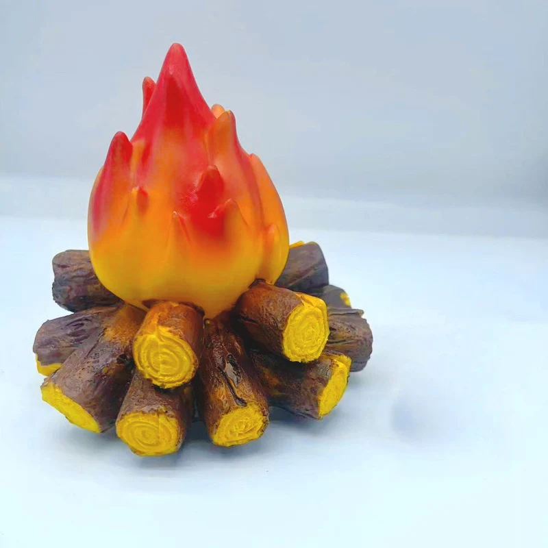 Euroselle Flickering Flame LED Lamp With Realistic Campfire Effect Battery Powered Indoor Outdoor