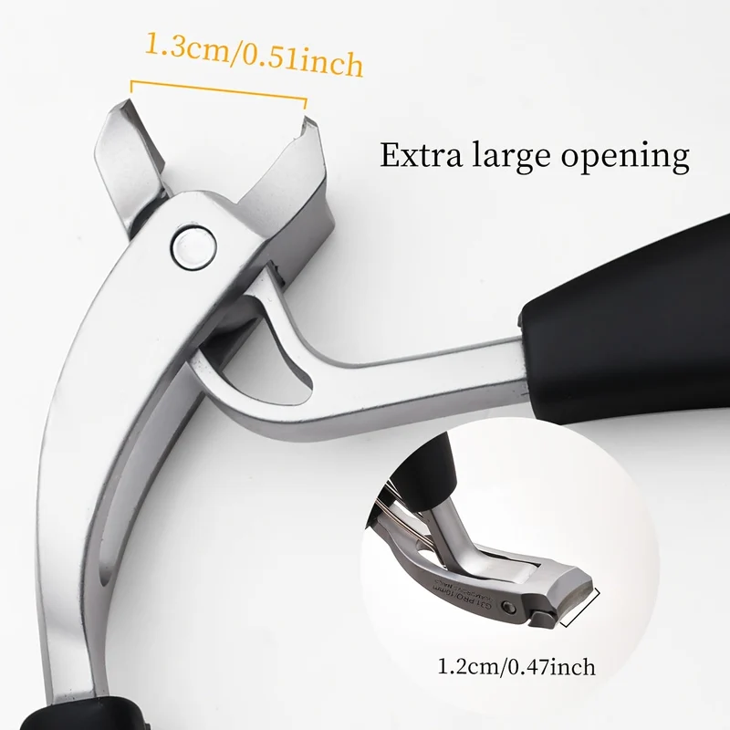 G31 Ergonomic Nail Clippers With Long Handle, Stainless Steel - Euroselle