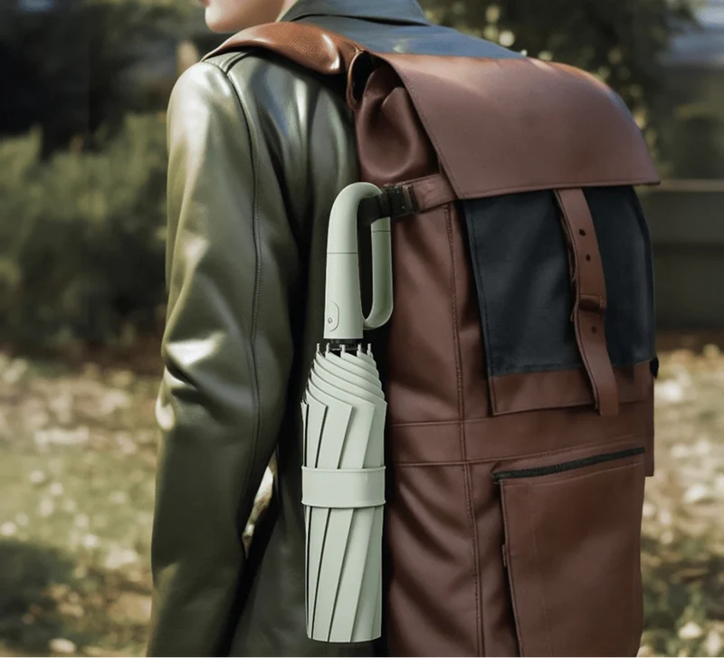 Euroselle Compact Automatic Umbrella For Wind And Rain Protection