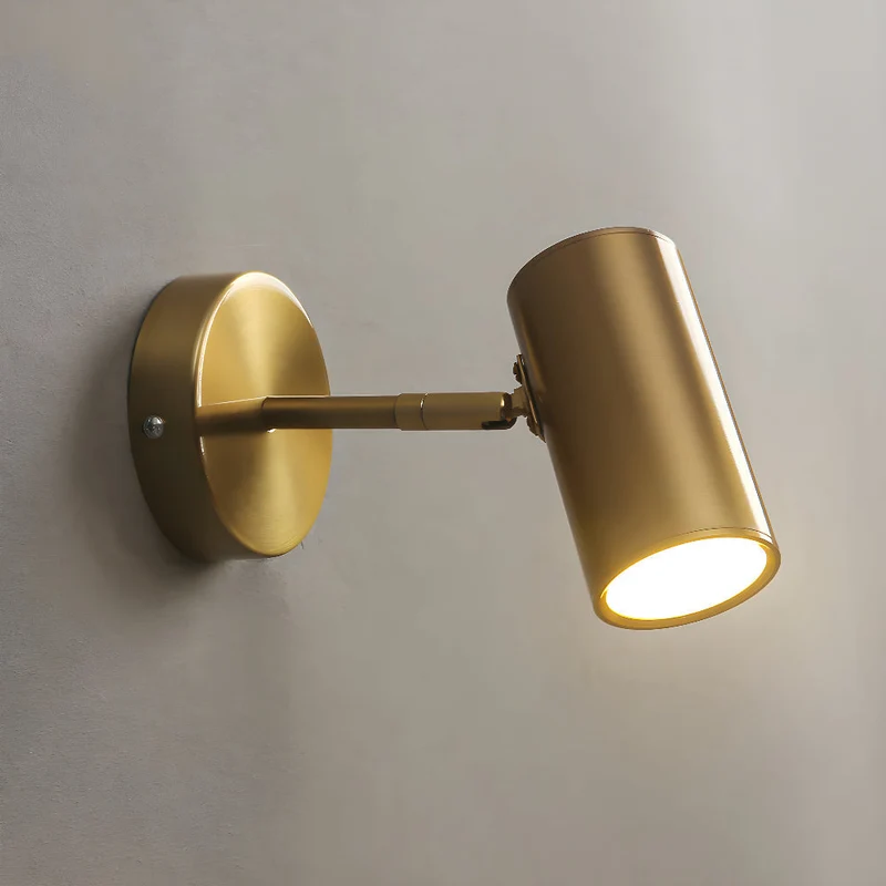 Euroselle Adjustable LED Wall Light Sconce In Slim Aluminum, Nordic Design