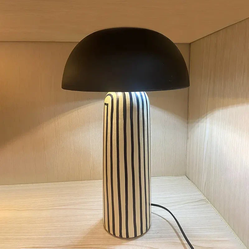 Aurora Stripe Ambient LED Desk Lamp For Bedside And Living Areas By Euroselle