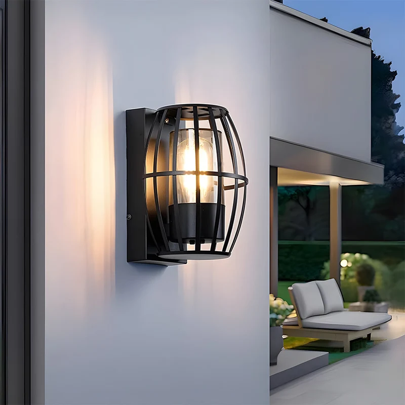 Euroselle Outdoor Wall Lamp Aluminum Waterproof Modern Design