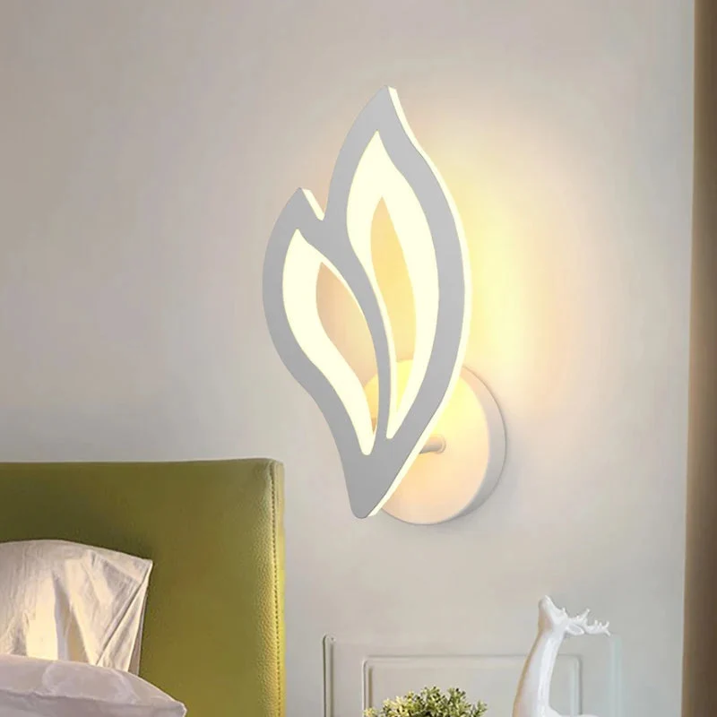Euroselle Wall Sconce LED Light Fixture, Metal And Acrylic, Hardwired