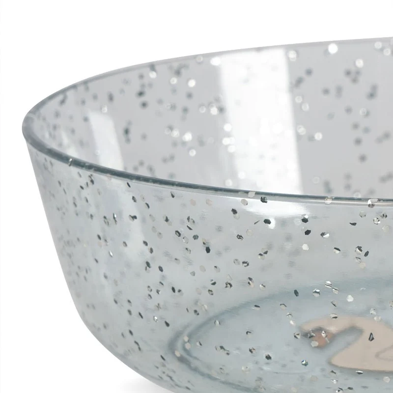 Glitzerndes Geschirr-Set in Swan Blue