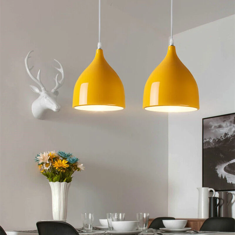 Euroselle Adjustable Pendant Light With LED Ceiling Fixture For Kitchen And Dining