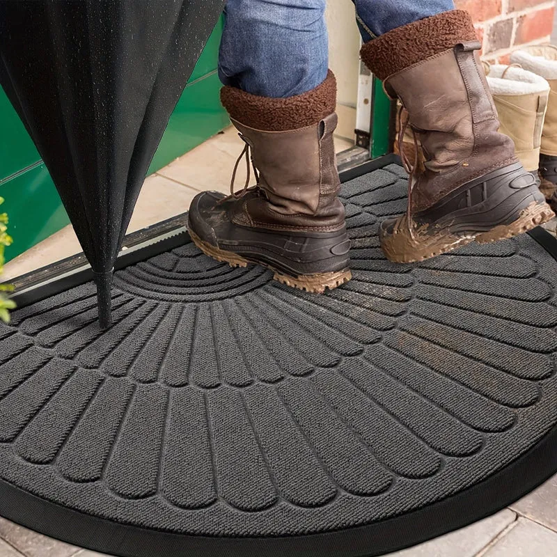 Euroselle Durable Low-Profile Entryway Mat for Front Door, Patio, and Garage