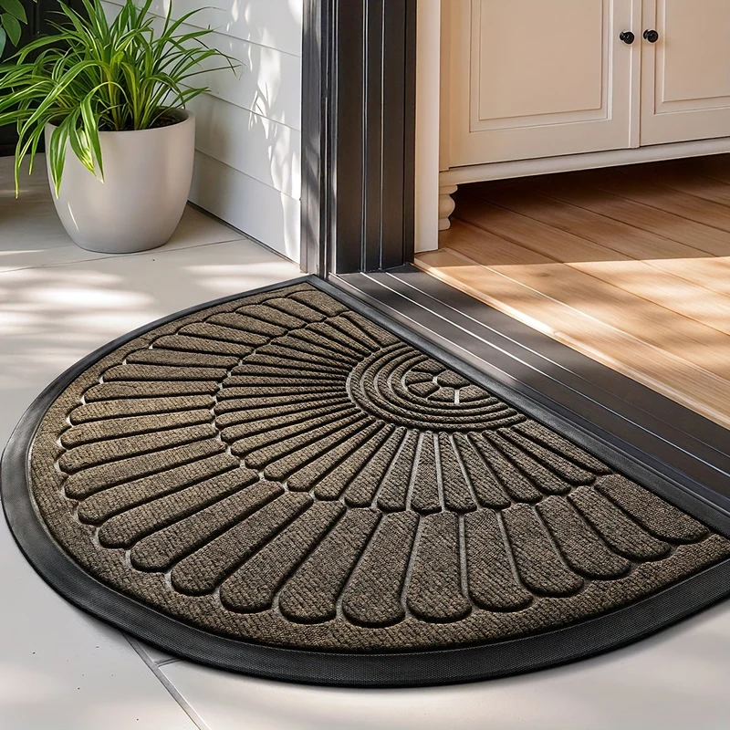 Euroselle Durable Low-Profile Entryway Mat for Front Door, Patio, and Garage