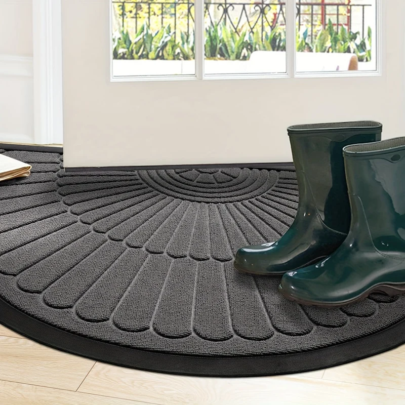 Euroselle Durable Low-Profile Entryway Mat for Front Door, Patio, and Garage