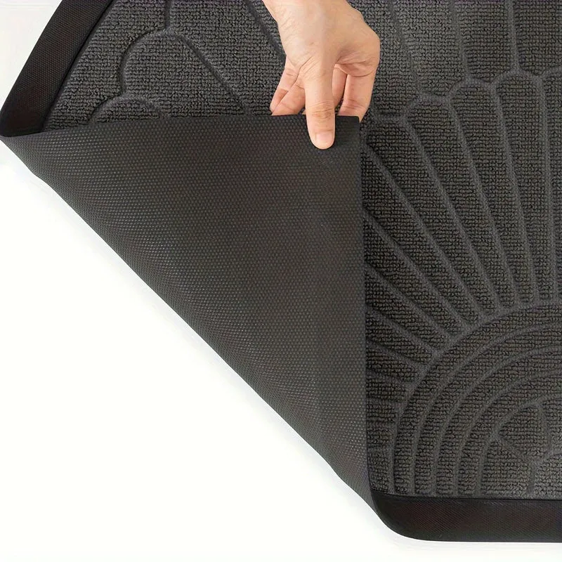 Euroselle Durable Low-Profile Entryway Mat for Front Door, Patio, and Garage