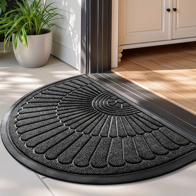 Euroselle Durable Low-Profile Entryway Mat for Front Door, Patio, and Garage