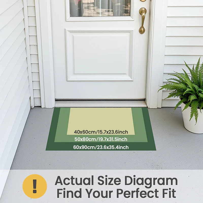 Euroselle Durable Low-Profile Entryway Mat for Front Door, Patio, and Garage