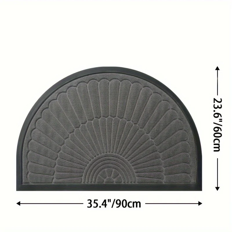 Euroselle Durable Low-Profile Entryway Mat for Front Door, Patio, and Garage