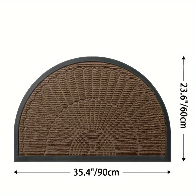 Euroselle Durable Low-Profile Entryway Mat for Front Door, Patio, and Garage