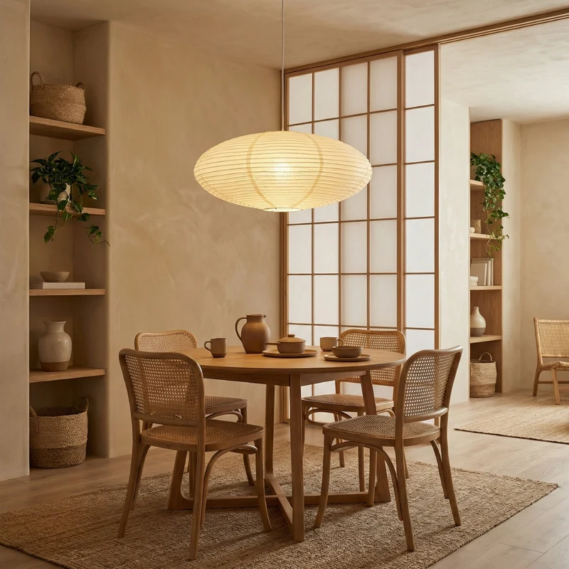 Novae Paper Pendant Light For Living Rooms And Dining Areas Euroselle