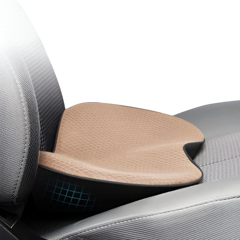 Euroselle Car Seat Cushion With 3.5-Inch Height Boost For Short Drivers