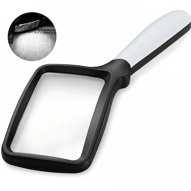 Euroselle Handheld Magnifier With 3x LED For Detailed Inspection
