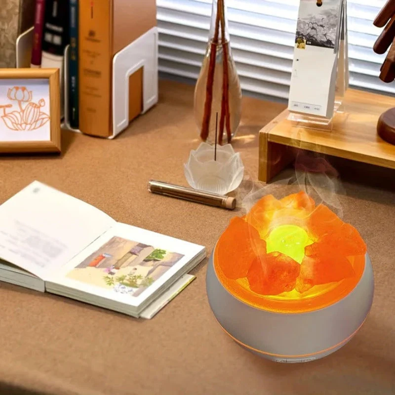 Euroselle 3 In 1 Salt Lamp Diffuser USB Ultrasonic Air Purification And Aromatherapy