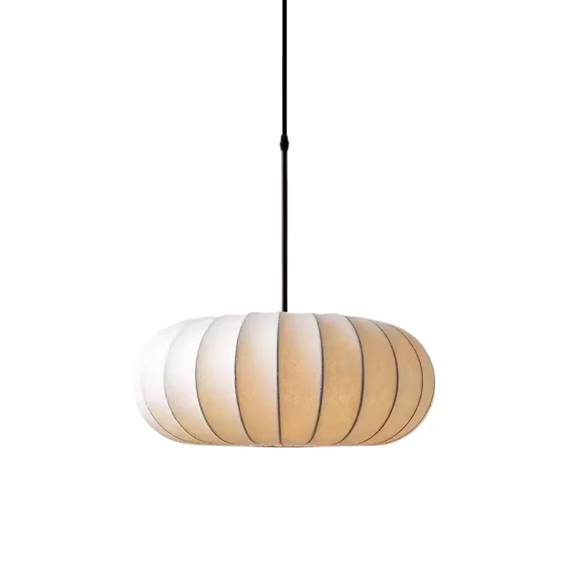 Euroselle Solara Indoor Pendant Light With Textile Shade Ceiling Fixture