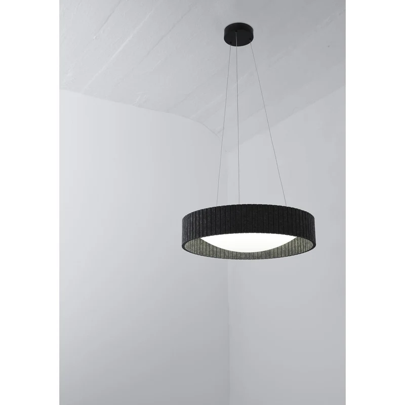 OSRAM DECOR Felt Cylinder Pendelleuchte Dunkelgrau, 28W, 830mm