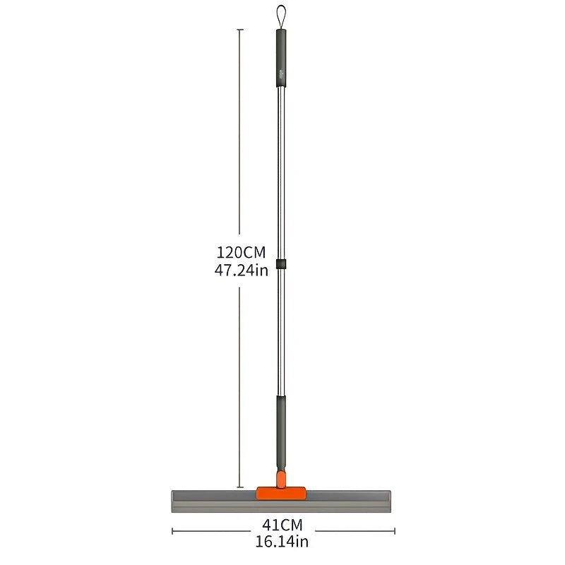 Euroselle Water and Dust Scraper Broom for Bathrooms, Glass, and Floors