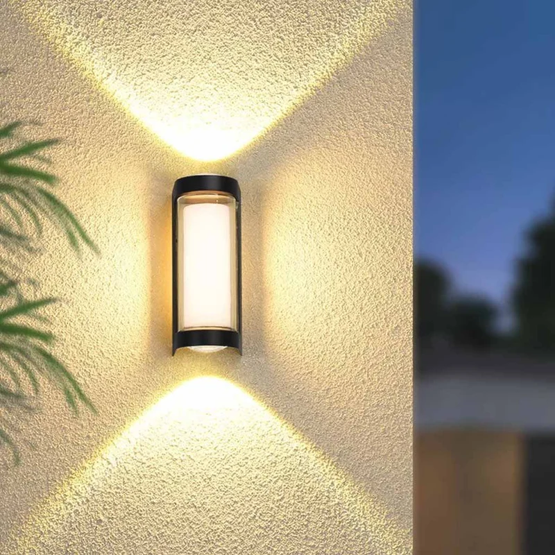 Euroselle Outdoor Wall Lamp LED IP65 Aluminum Weather Resistant Exterior Light