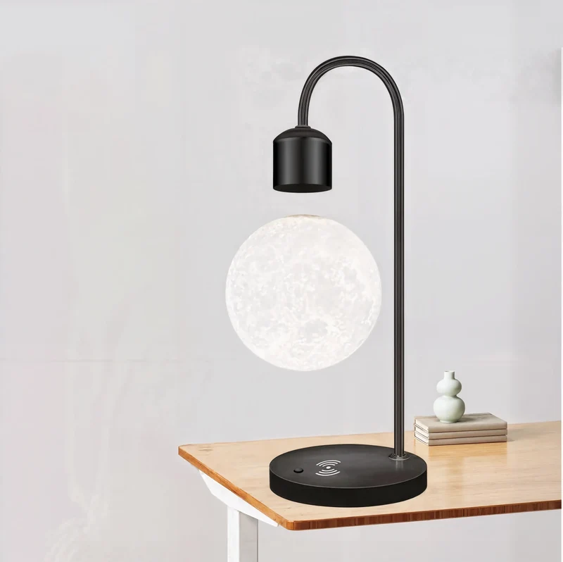 Euroselle LuminoMoon Moonlit Floating Table Lamp For Bedroom And Study