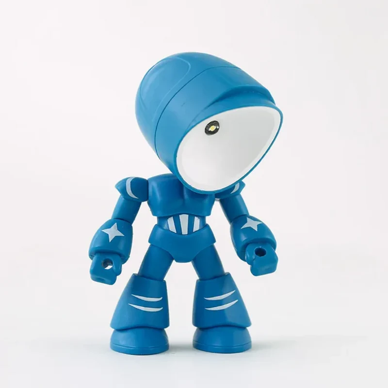 Euroselle Robot LED Table Lamp Plastic Battery Powered Warm Light