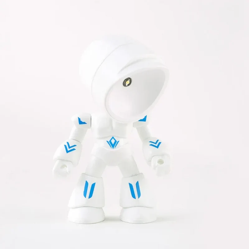 Euroselle Robot LED Table Lamp Plastic Battery Powered Warm Light