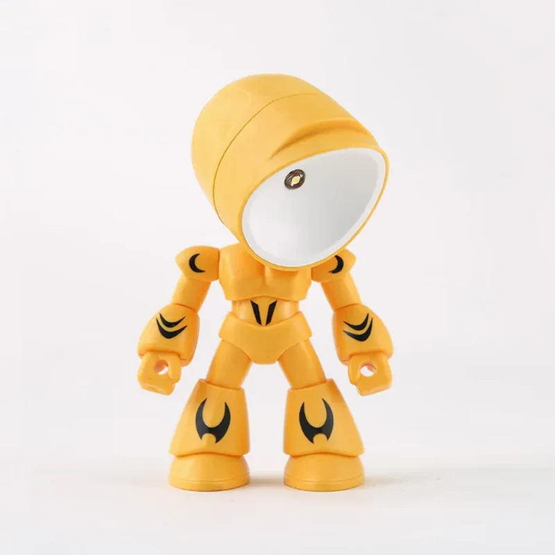 Euroselle Robot LED Table Lamp Plastic Battery Powered Warm Light