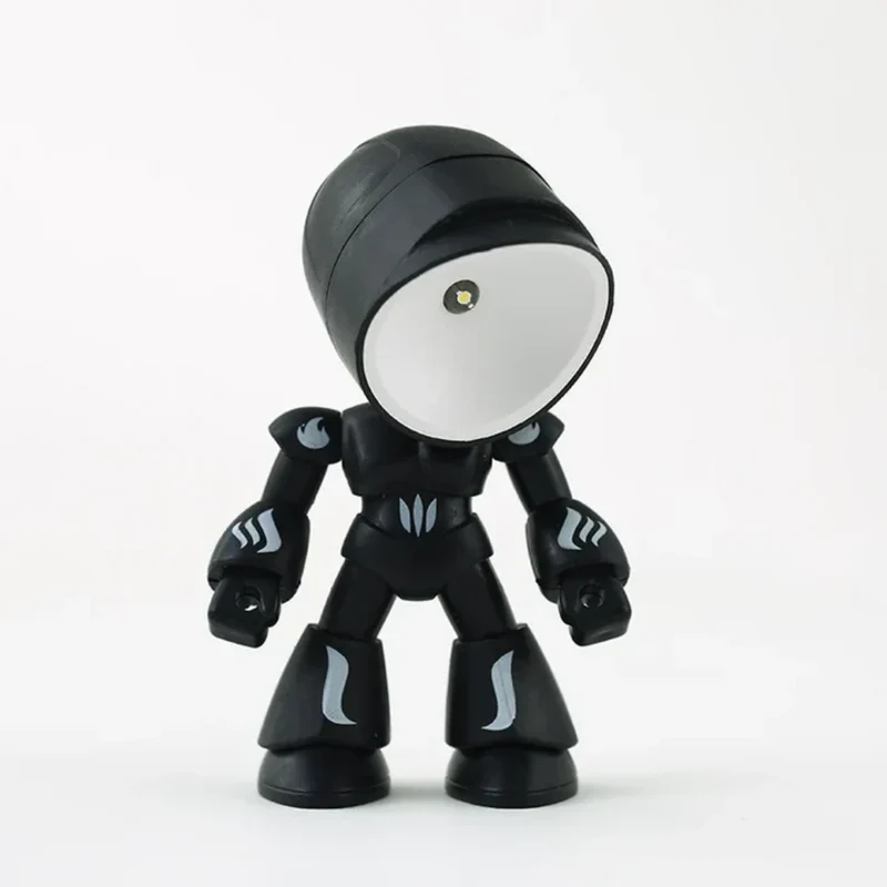 Euroselle Robot LED Table Lamp Plastic Battery Powered Warm Light