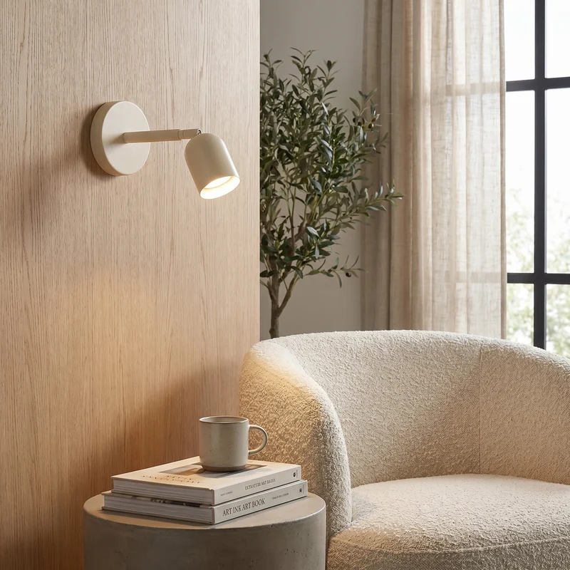 Euroselle Adjustable Wall Sconce With Rotatable Arm And Iron Frame, Wall Mounted